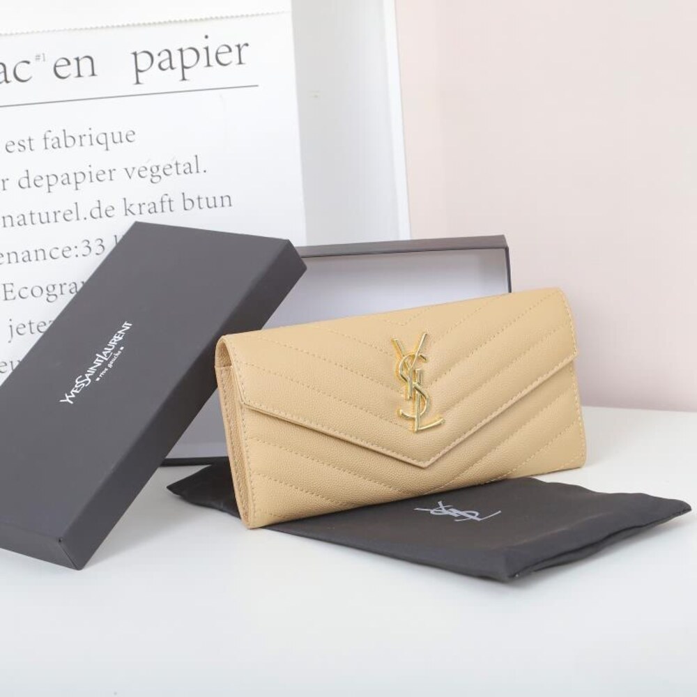 YSL Saint Laurent Cassandre Envelope Long Wallet